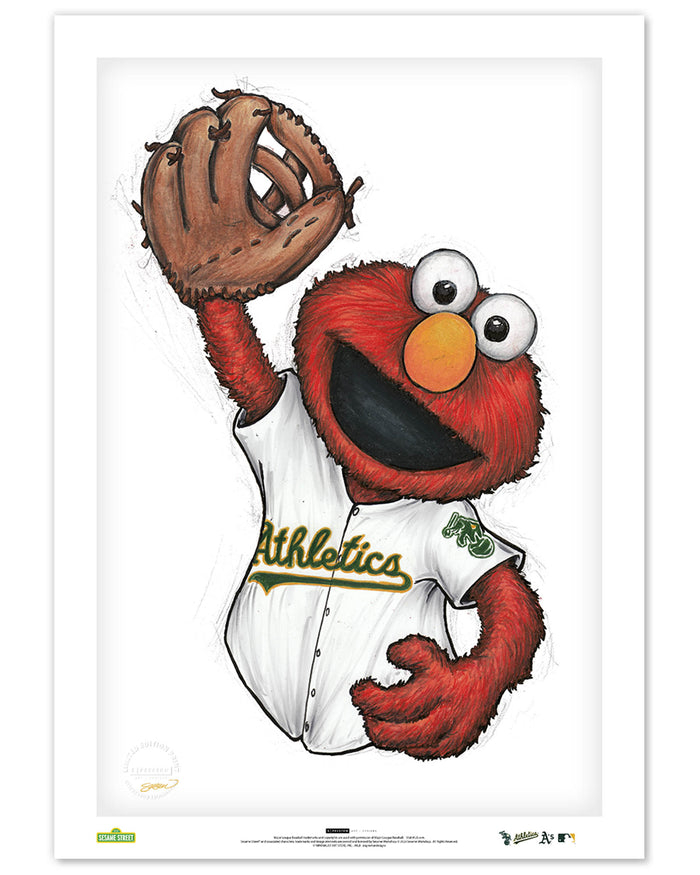 ELMO x MLB Athletics Limited Edition Art Print