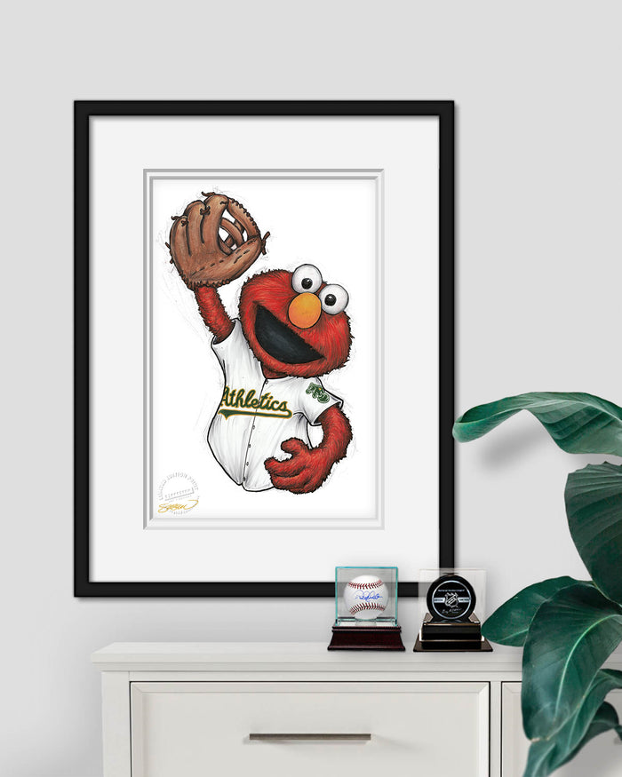 ELMO x MLB Athletics Limited Edition Art Print