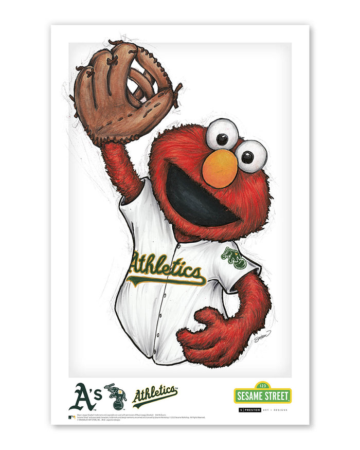 ELMO x MLB Athletics Limited Edition Art Print