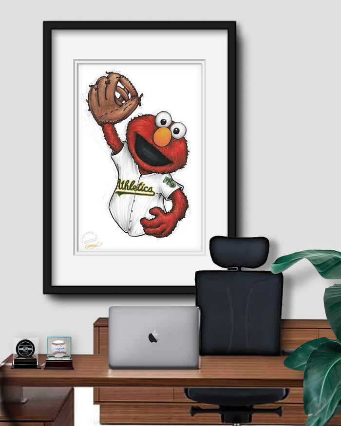 ELMO x MLB Athletics Limited Edition Art Print