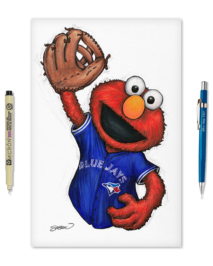 ELMO x MLB Blue Jays Limited Edition Art Print