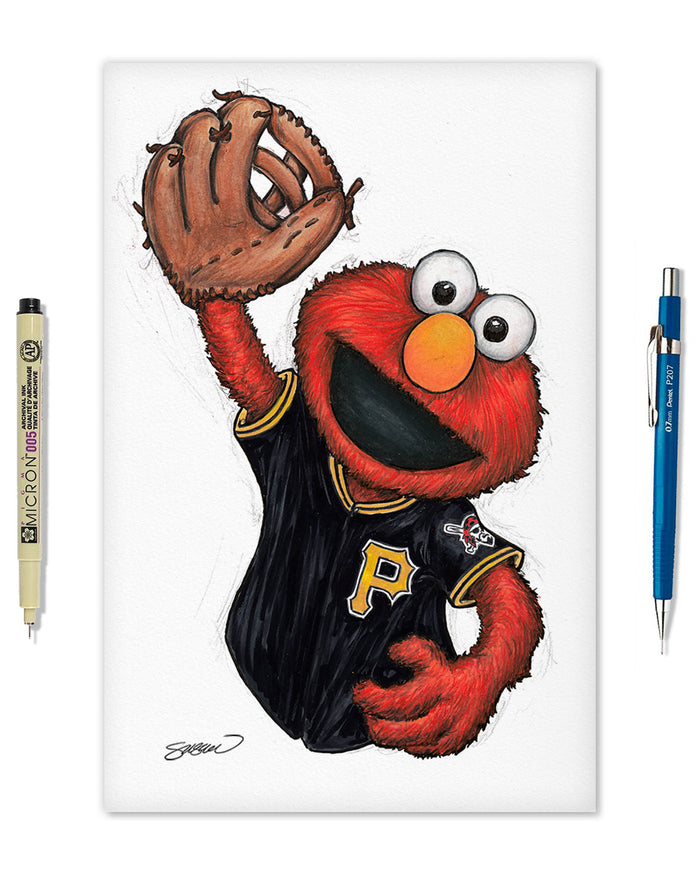 ELMO x MLB Pirates Limited Edition Art Print