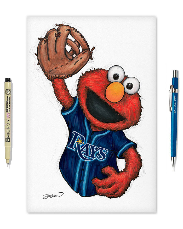 ELMO x MLB Rays Limited Edition Art Print
