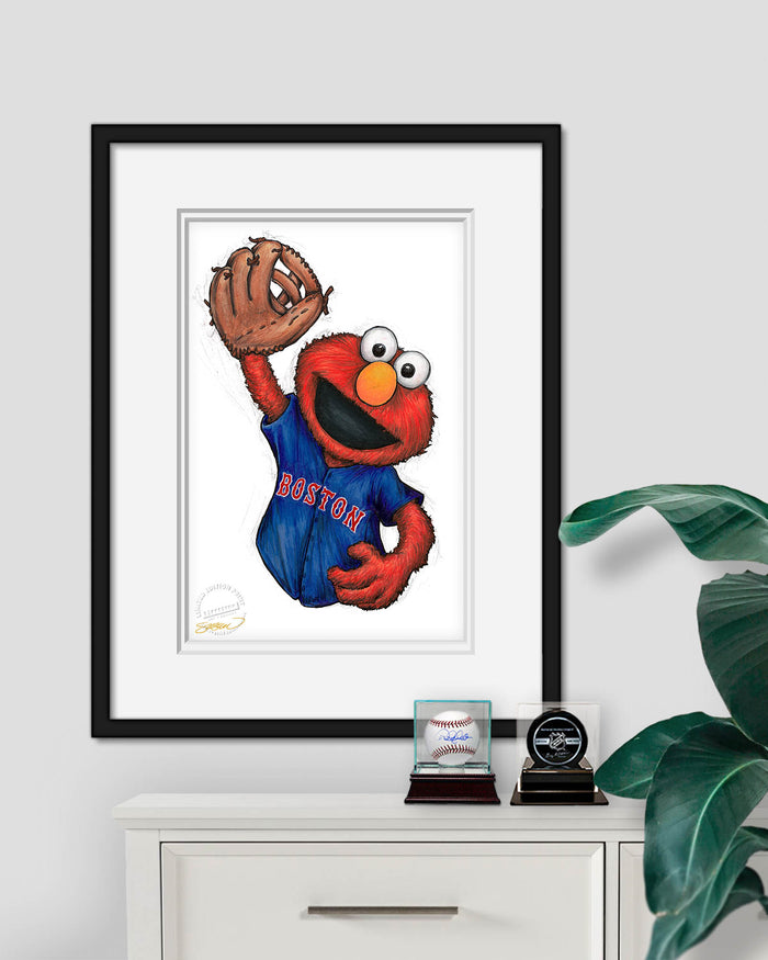 ELMO x MLB Red Sox Limited Edition Art Print