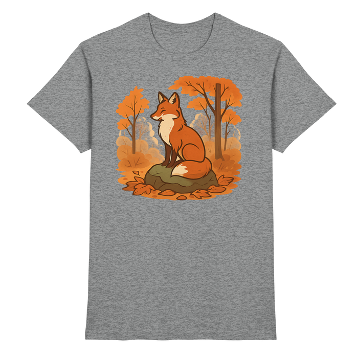 Front view of Arvenzo Ember Trail unisex shirt in sports grey meliert, showcasing its casual fit and soft fabric.