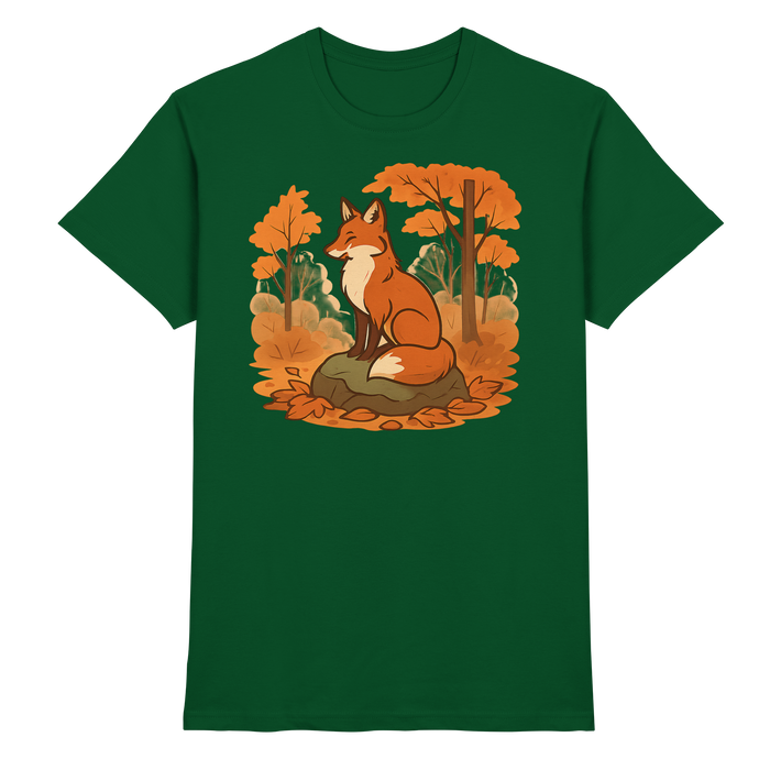 Arvenzo Ember Trail unisex shirt in bottle green, front view showcasing casual fit and soft fabric for outdoor wear.