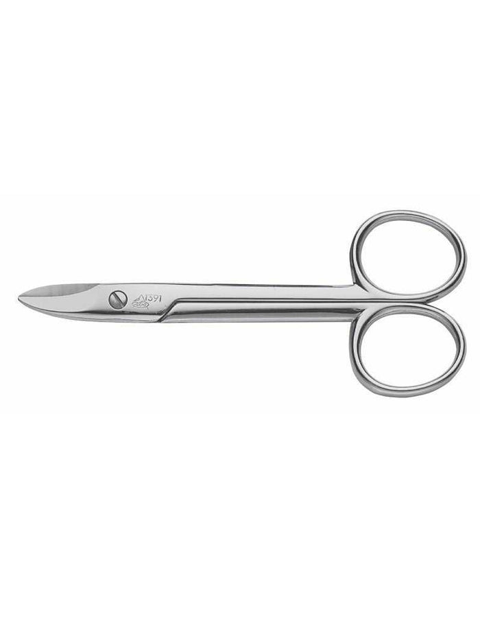 Erbe Solingen toenail pedicure scissors with nickel-plated steel and ergonomic handle