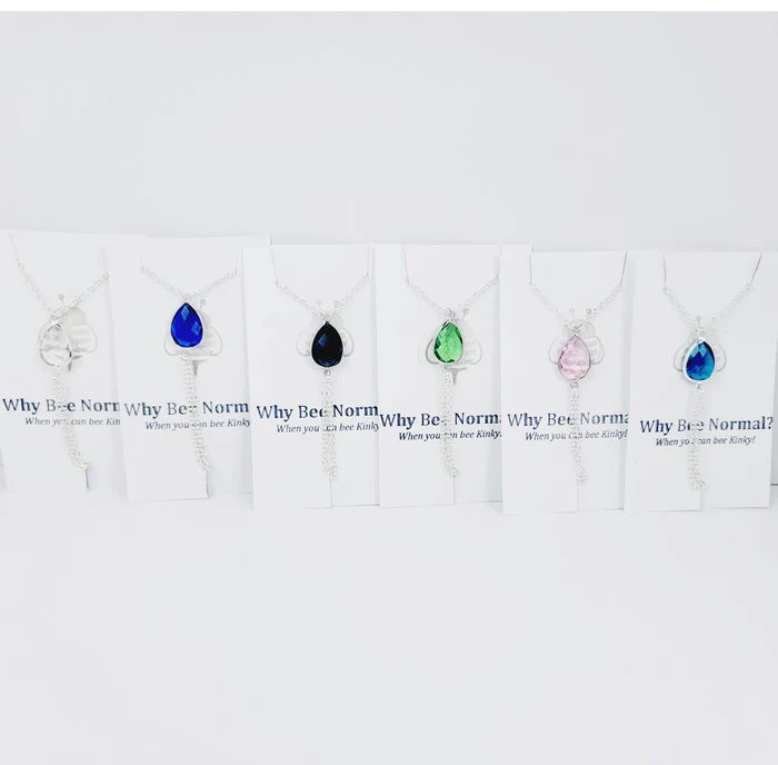 Erotic Necklace with Crystal and attached Nipple Chains