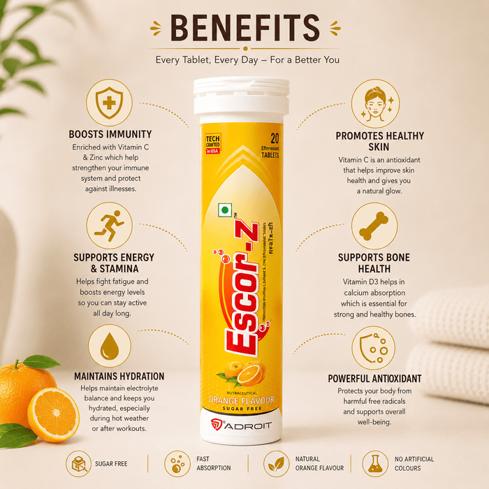 Escor-Z Effervescent Tablets - Cosmosentials