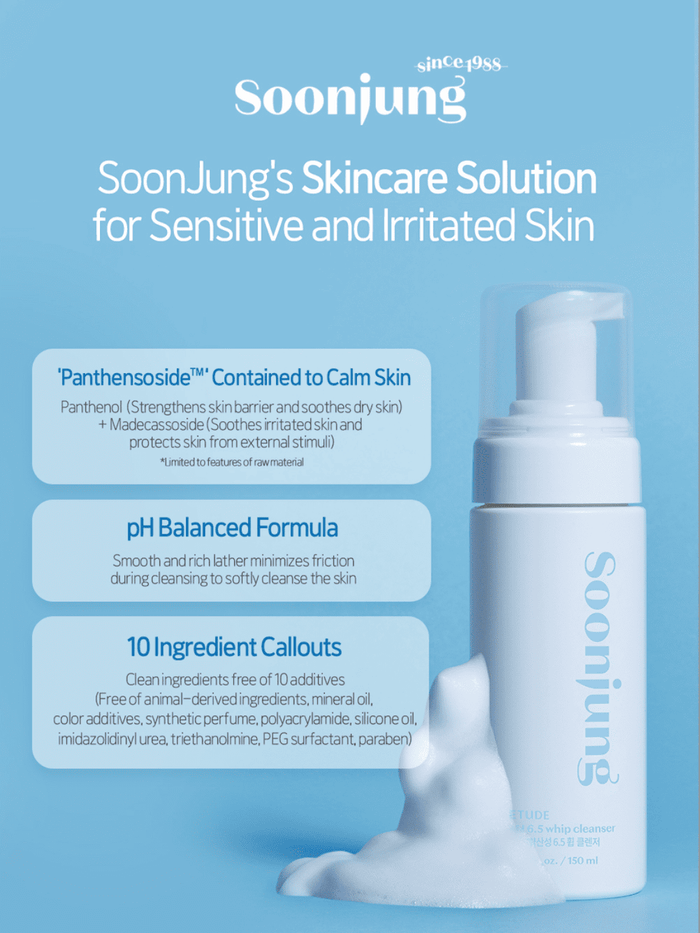 Etude SoonJung 6.5 Whip Cleanser 150ml
