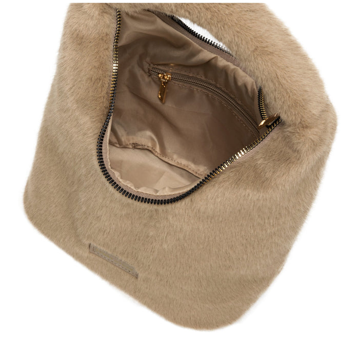 Every Other Faux Fur Scoop Grab Bag - Taupe
