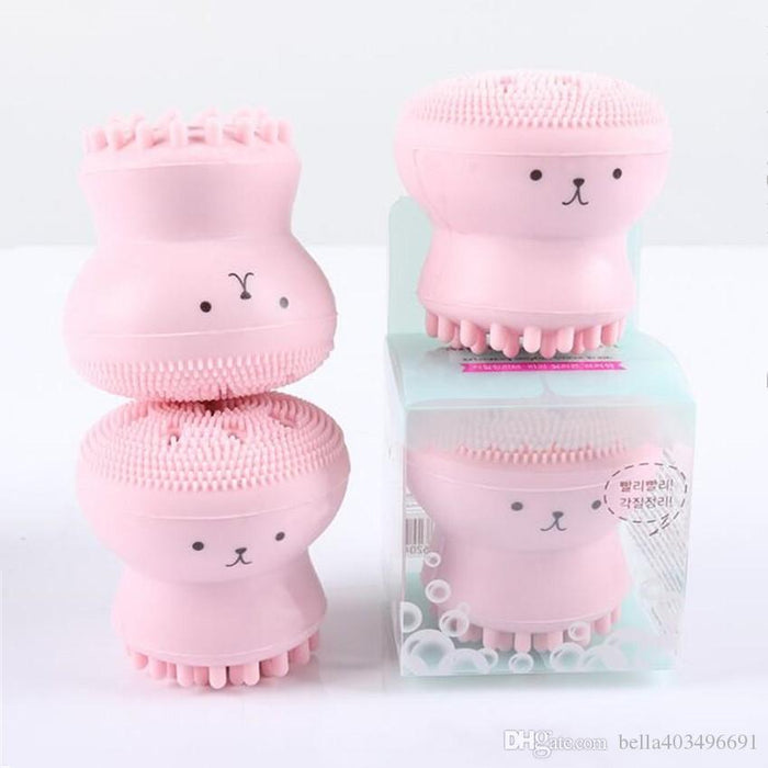 Etude House Exfoliating Jellyfish silicon brush - Korean-Skincare