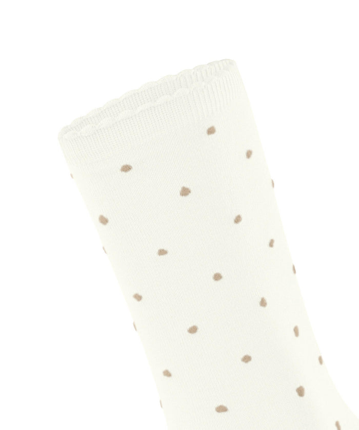 Falke Spike Dot Socks - Off White