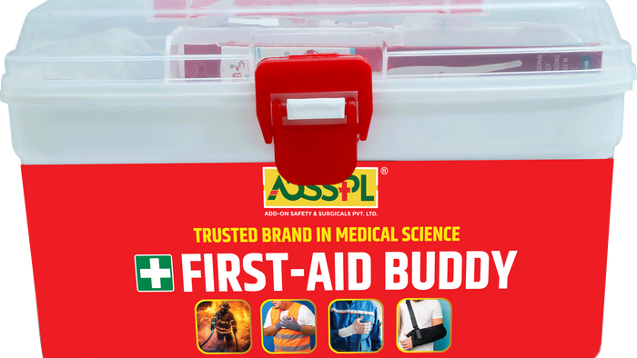 FIRST AID BUDDY – Portable Medical Kit for Home, Office & Travel (HDPE, CE & ISO Marked)
