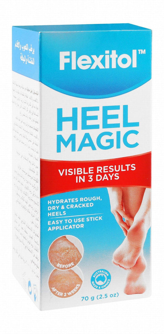 Flexitol Heel Magic Cream for Rough, Dry & Cracked Heels, 70g - Makkah Pharmacy