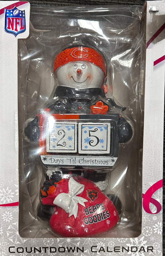 FOCO Chicago Bears Snowman Countdown Calendar