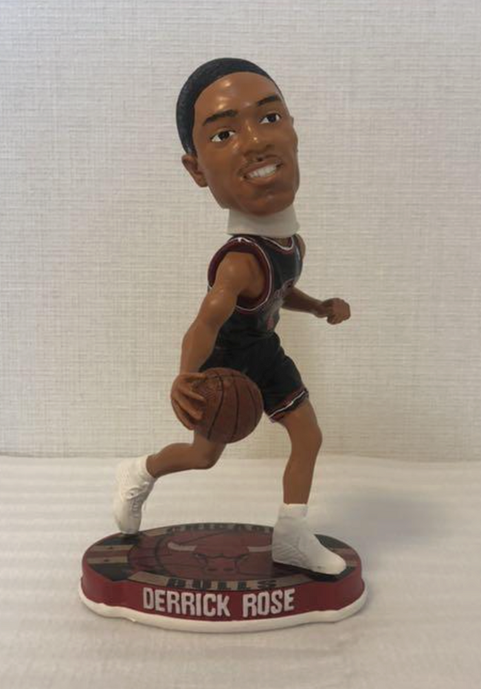 FOCO Derrick Rose Alternate Black Bobblehead