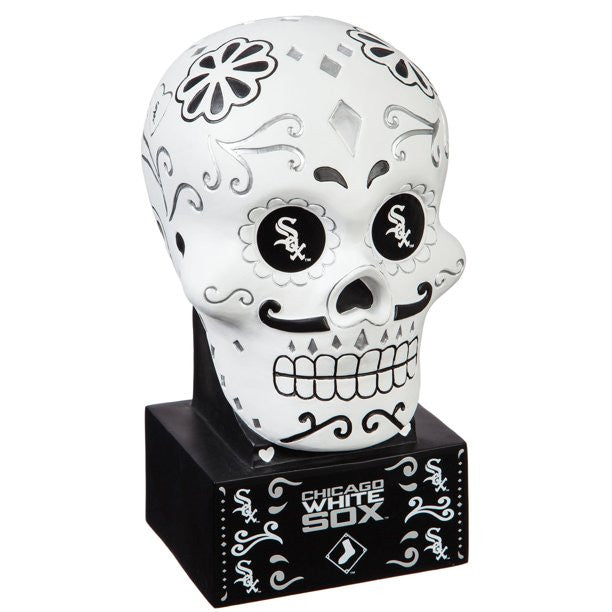 FOCO White Sox Sugar Skull Garden Statue