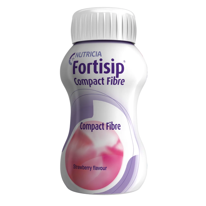 Fortisip Compact Fibre Liquid Strawberry 125ml x4