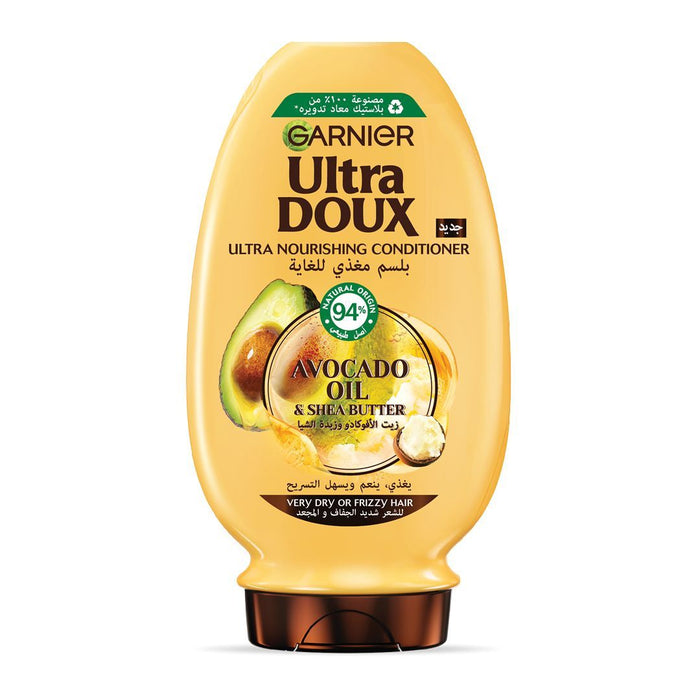 Garnier Ultra Doux Avocado Oil & Shea Butter Nourishing Conditioner, 400ml - Makkah Pharmacy