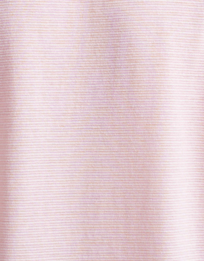 Gelati Stripe Vee Neck Tee - Ice Pink Stripe