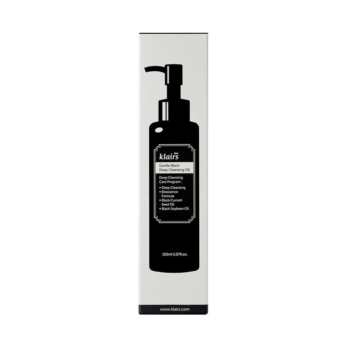 KLAIRS Gentle Black Deep Cleansing Oil Nudie Glow Best Korean Beauty Australia