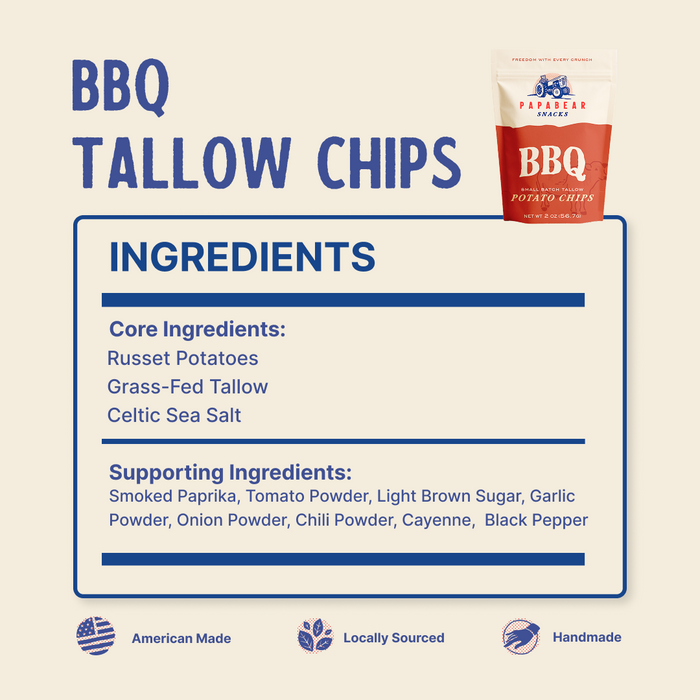 Grass-fed Tallow Chips