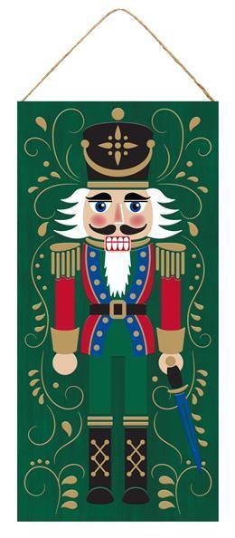GREEN NUTCRACKER WITH SWORD SIGN
