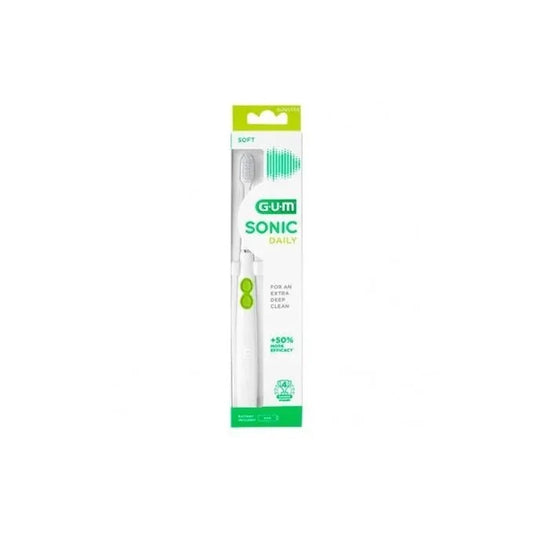 GUM 4100WHITE SONIC DAILY SOFT(4773)BATTERY - Makkah Pharmacy