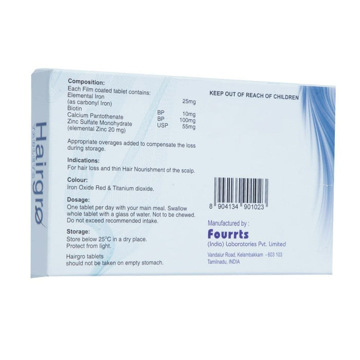 Hair Grow Tablet, 30 Pieces - Makkah Pharmacy