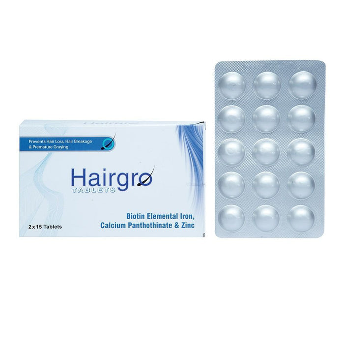 Hair Grow Tablet, 30 Pieces - Makkah Pharmacy