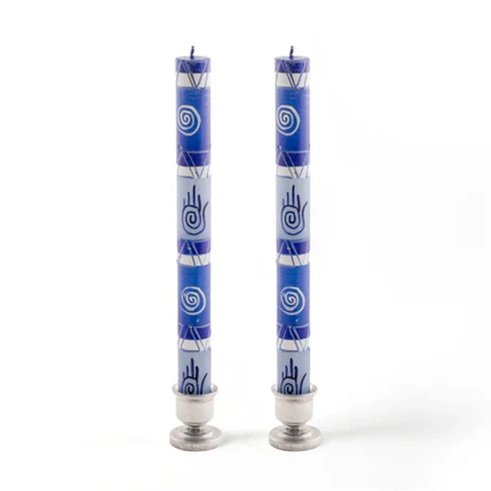 Hamsa Print Painted Tapers