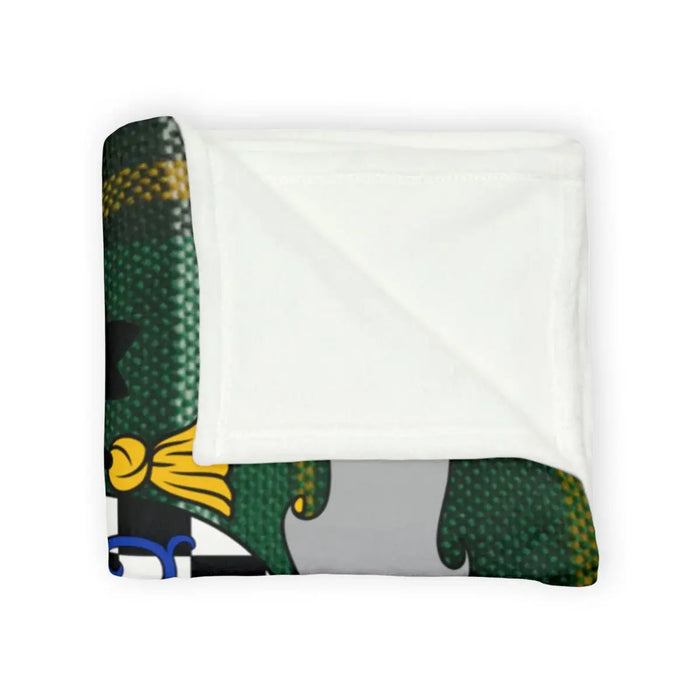 Cozy Green and Yellow Patterned Blanket