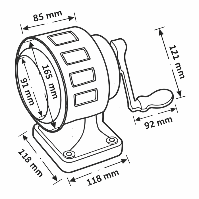 Hand Operated Emergency Siren 1KM Range | Industrial Manual Alarm Siren | Heavy Duty Cast Iron Body