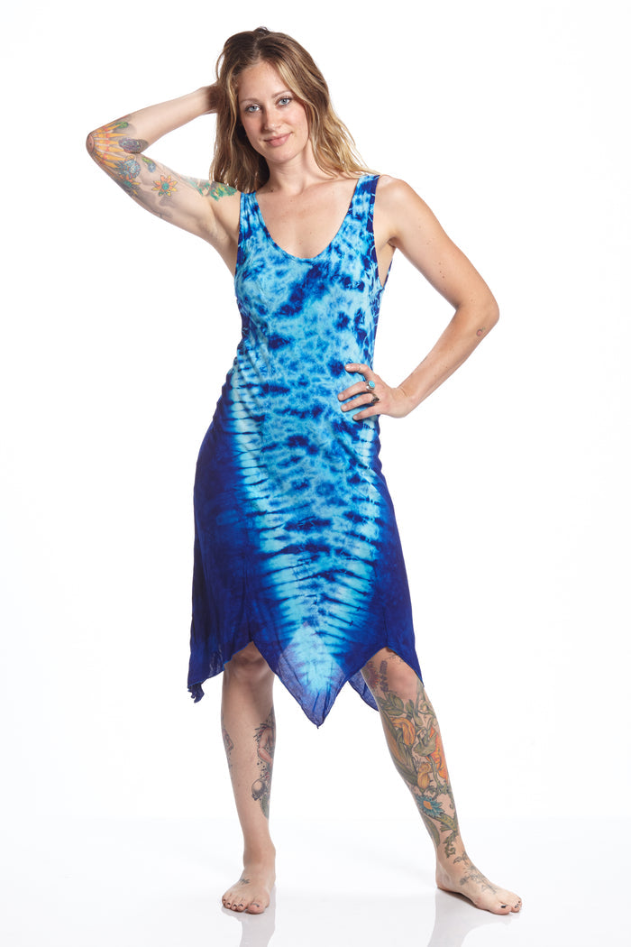Hanky Tank Turquoise V-Down
