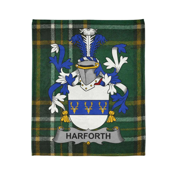 Harforth Family Crest Personalized Blanket