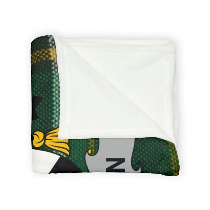 Cozy Green Patterned Throw Blanket for Home Decor