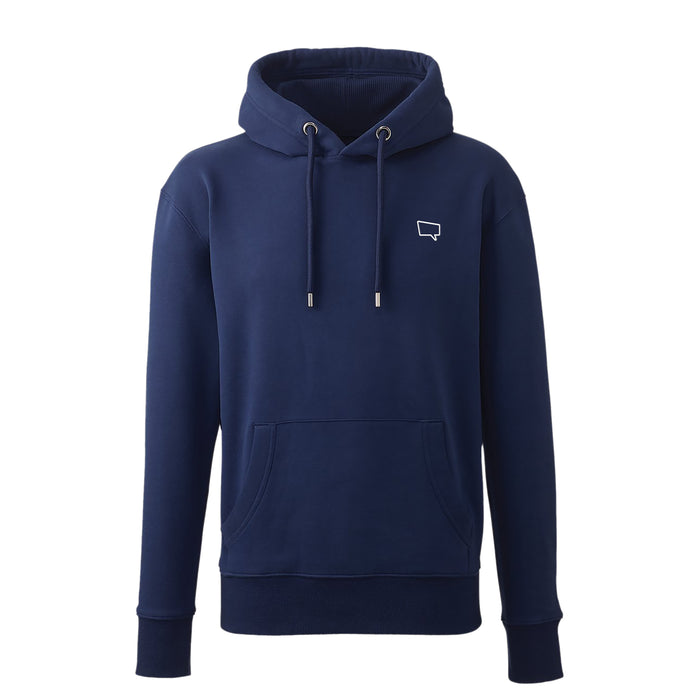 S / Oxford Navy Hoodie / White Logo