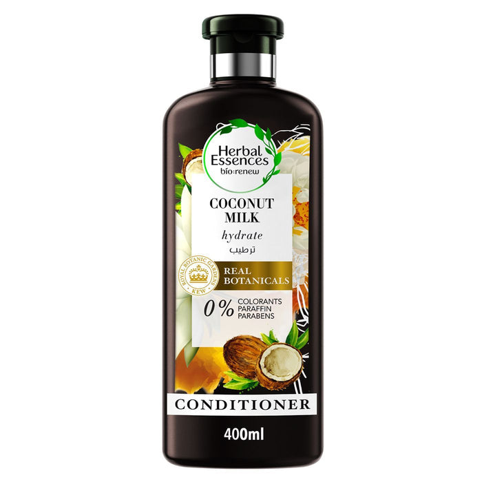 Herbal Essences Bio Renew Hydrating Hair Conditioner with Coconut Milk, 400ml - Makkah Pharmacy
