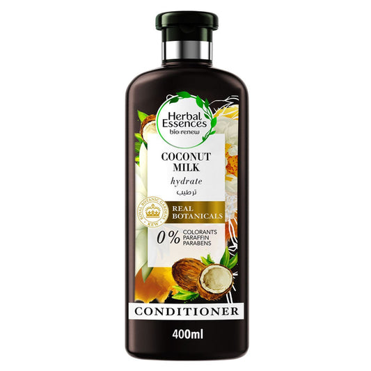 Herbal Essences Bio Renew Hydrating Hair Conditioner with Coconut Milk, 400ml - Makkah Pharmacy