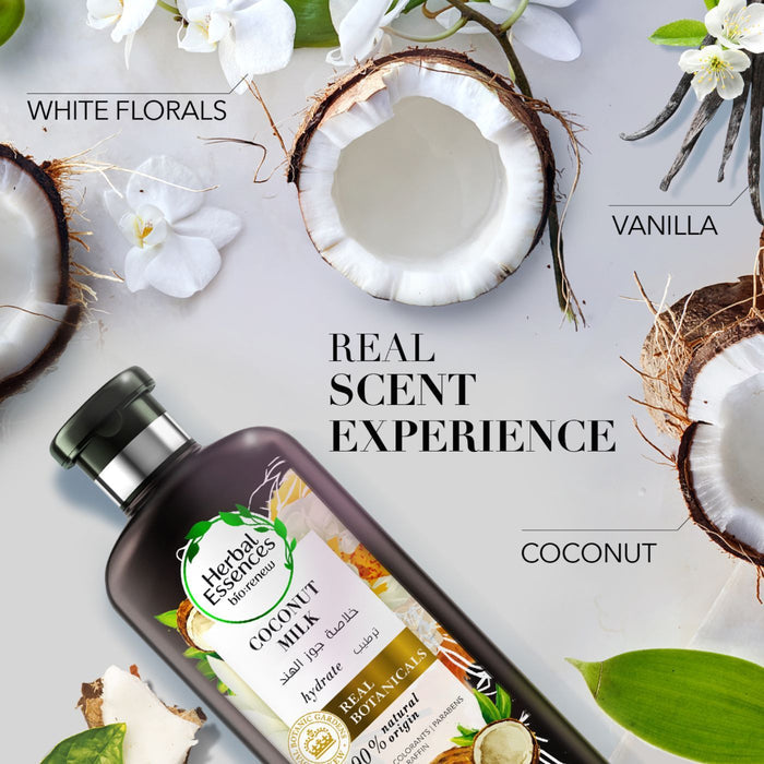 Herbal Essences Bio Renew Hydrating Hair Conditioner with Coconut Milk, 400ml - Makkah Pharmacy