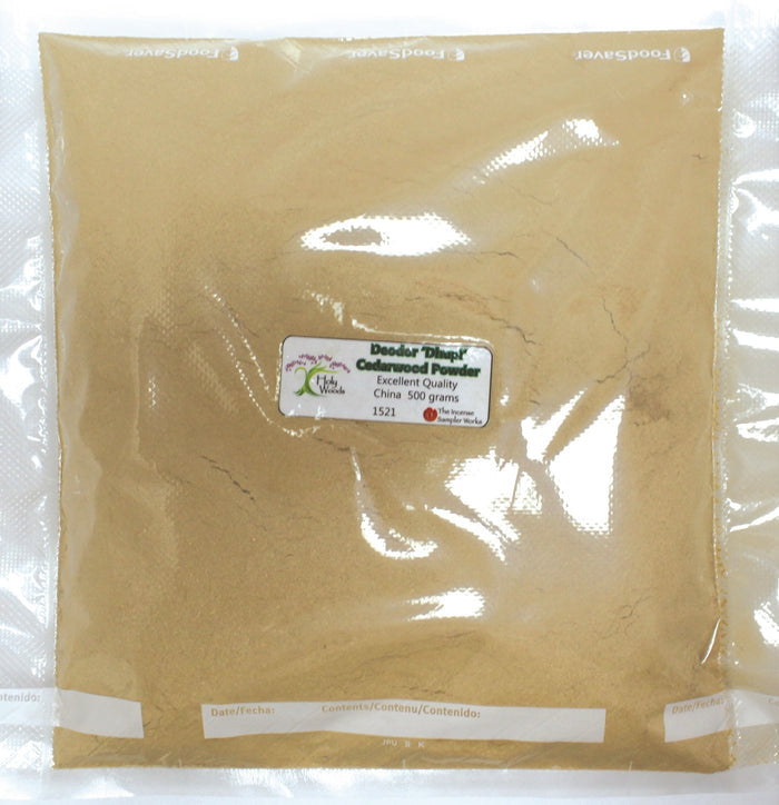 Holy Woods - Deodor 'Dhupi' White Cedarwood Powder, 500 gram