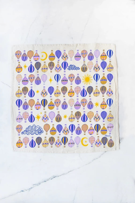 Hot Air Balloon Tea Towel
