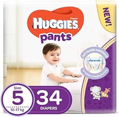 Huggies Active Baby Pants - Size 5, 12-17 Kg, 34 Diapers Pants