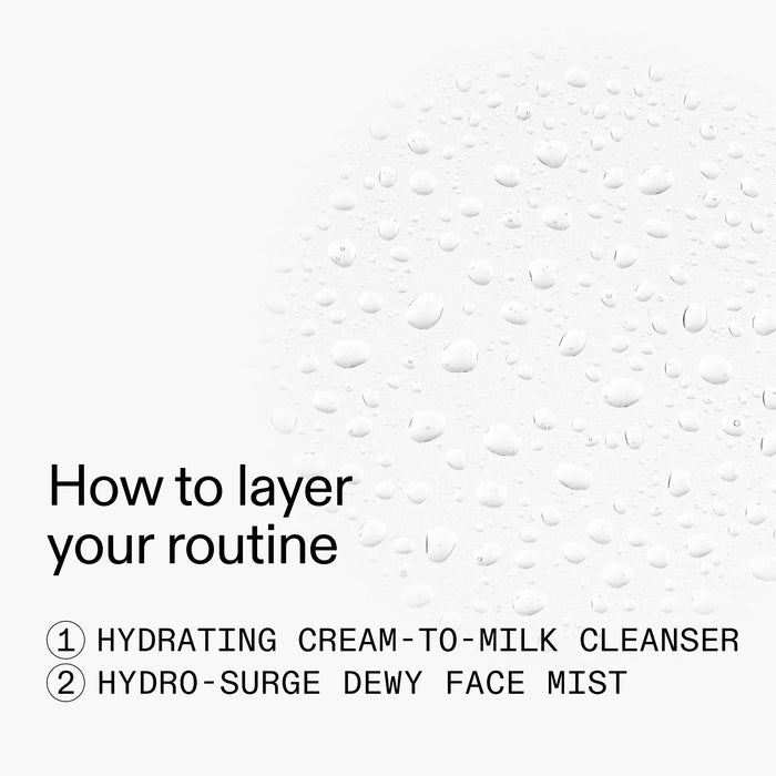 Text on a white background with skincare product names and steps.