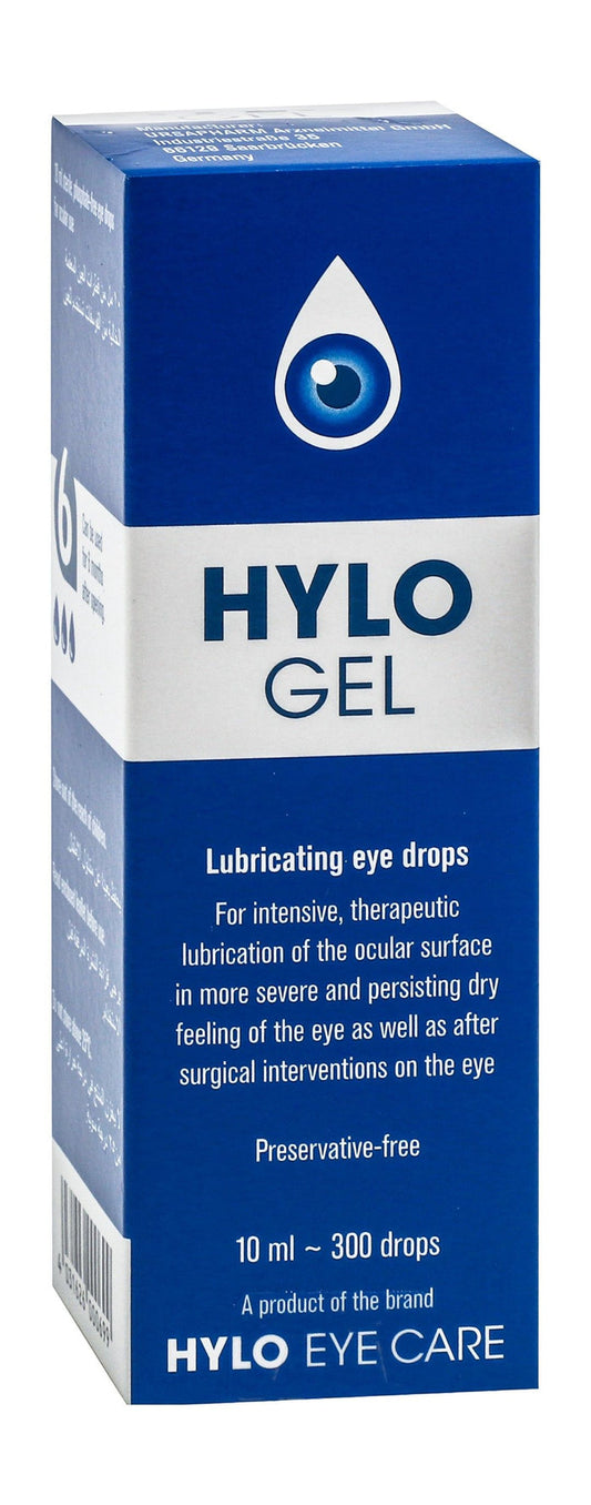 Hylo Gel Sterile Lubricating Eye Drops, 10ml