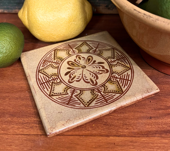 SE-192L Redware Trivet Tile