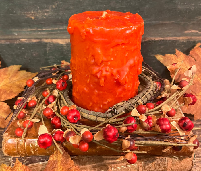WI-02 Faux Bittersweet & Putka Pod Candle Ring