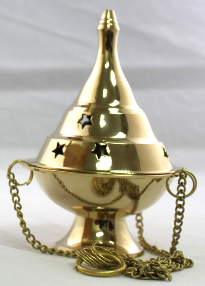 Incense Burners - Medium Brass Hanging Burner