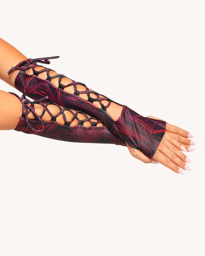 Infinite Matrix Bodysuit with Sleeves
